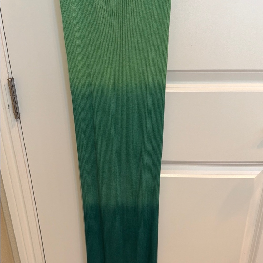 Mango Light Green Ribbed Dress - Picture 4 of 7